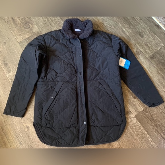 Columbia Black Quilted Jacket - Picture 1 of 6